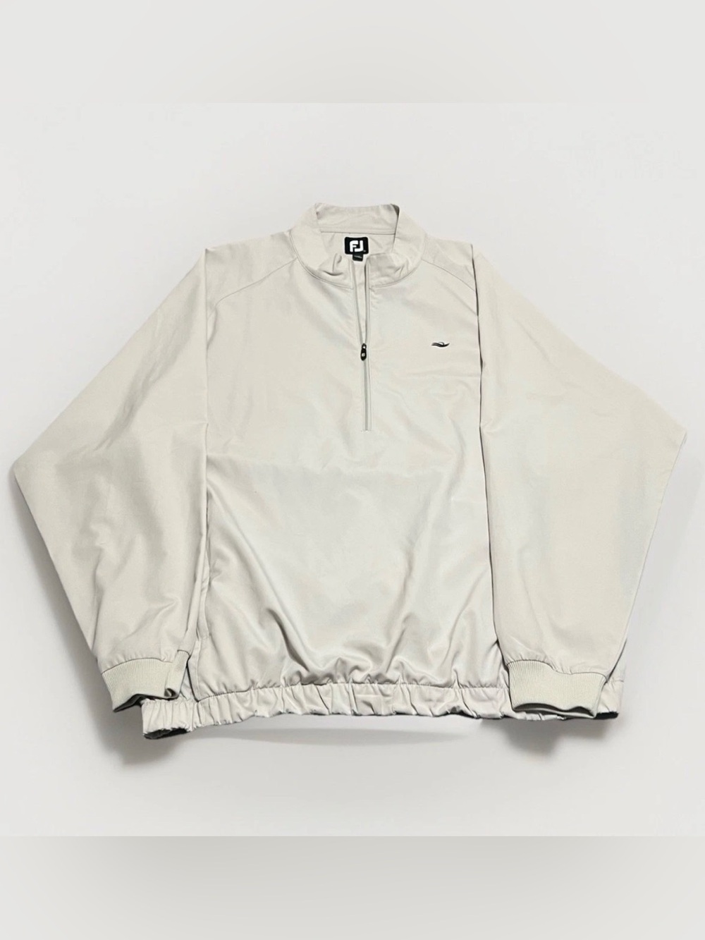 Footjoy FJ Men’s Golf Lightweight 1/4 Zip Pullover Jacket Beige Size XXL